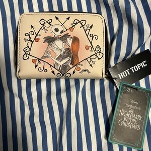 NWT Hot Topic Jack Skellington Nightmare Before Christmas Zippered wallet